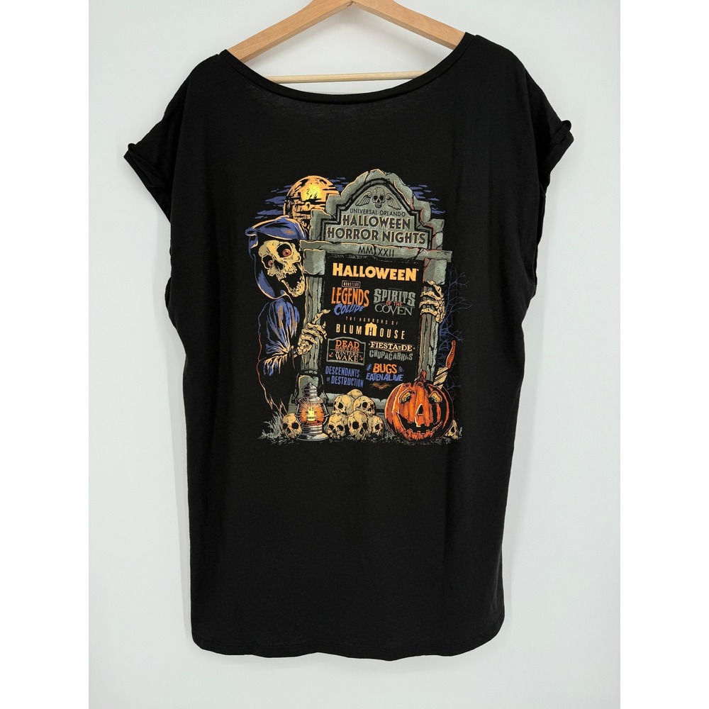 Universal Studios Halloween Horror Nights Black Shirt Top